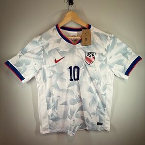 Nike USA 2025/2026 Home Soccer Jersey - Vapor White and Blue - NWT PULISIC 10